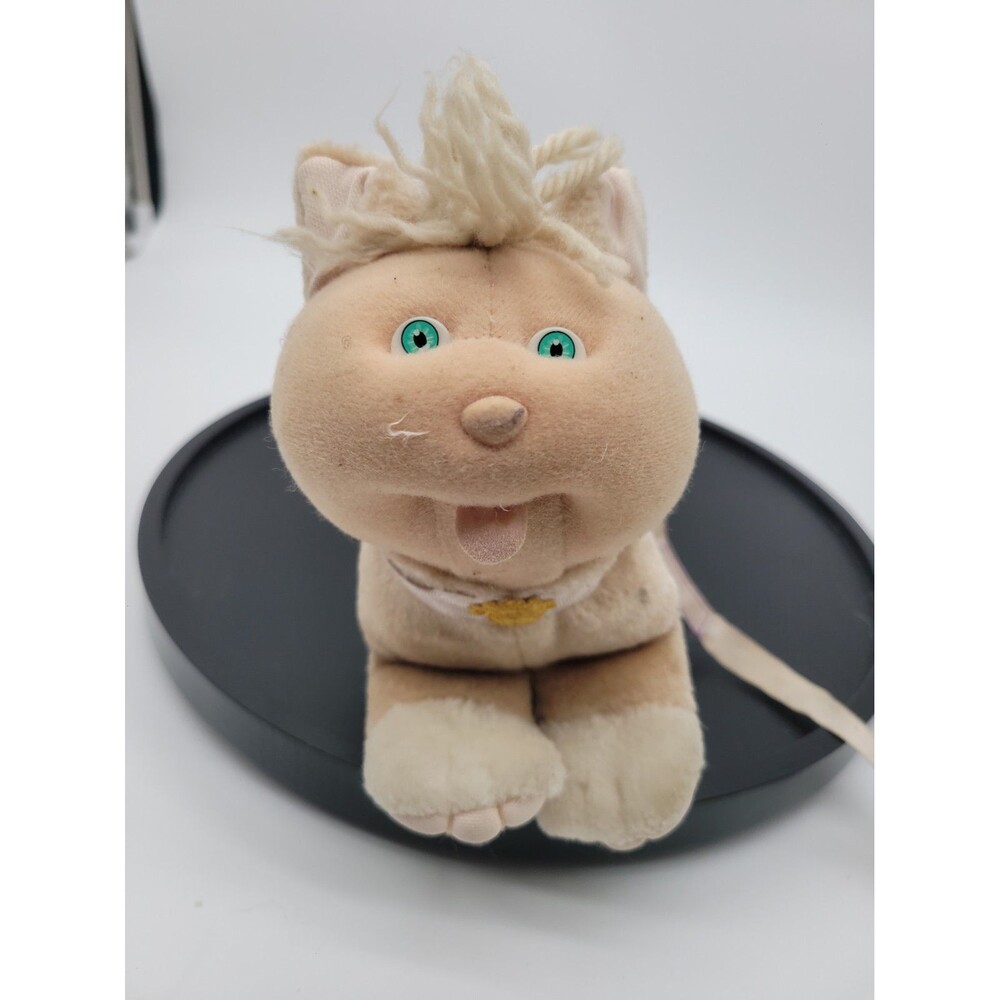 1986 Cabbage Patch Kids Pets Light Tan Kitty Cat Vintage Flaws Read